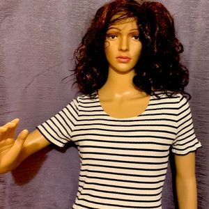 Worthinton Stretch shirt..black stripe